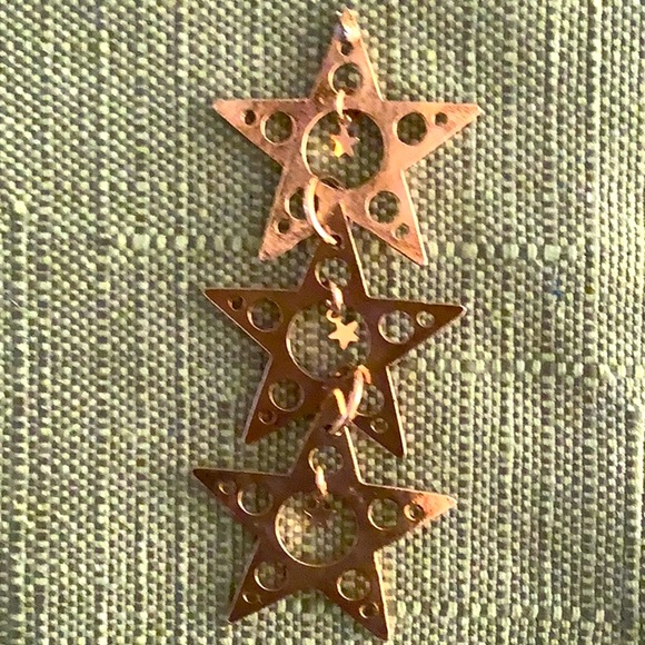 Kirk’s Folly Gold Tone Star Earrings - Picture 7 of 7